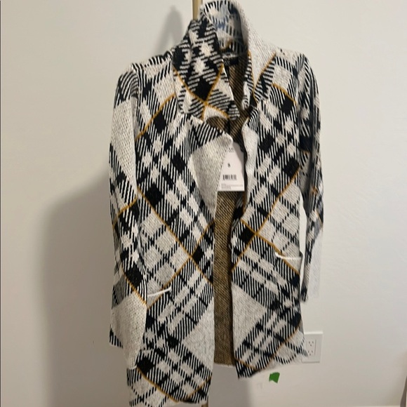 Women's Yellow and Black Cardigan - Picture 1 of 5